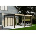 Saturn 6m x 3m Square Aluminium Pergola Extra Height Beams