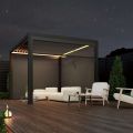 SkyLUX Pergola 4m x 3m Rectangluar Pergola With LED Lighting