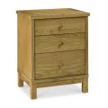 BENTLEY DESIGNS ATLANTA OAK 3 DRAWER NIGHTSTAND