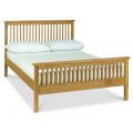 BENTLEY DESIGNS ATLANTA OAK 135CM HIGH FOOTEND BEDSTEAD