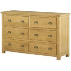 Portland Oak 6 Drawer Chest