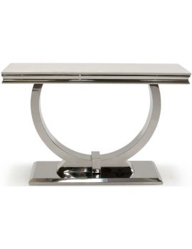 Arianna Cream Marble Console Table