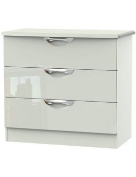 Camden High Gloss Kaschmir 3 Drawer Chest