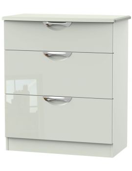 Camden High Gloss Kaschmir 3 Drawer Deep Chest