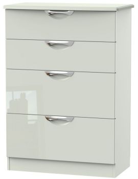 Camden High Gloss Kaschmir 4 Drawer Deep Chest