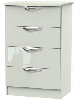 Camden High Gloss Kaschmir 4 Drawer Midi Chest