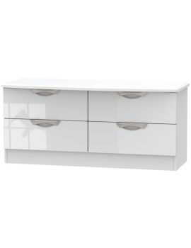 Camden High Gloss White Bed Box