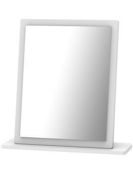 Camden High Gloss White Small Mirror