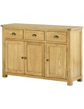 Portland Oak 3 Door Sideboard