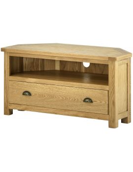 Portland Oak Corner Tv Unit