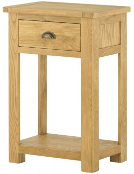 Portland Oak Small Console Table