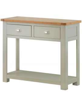 Portland Stone 2 Drawer Console Table