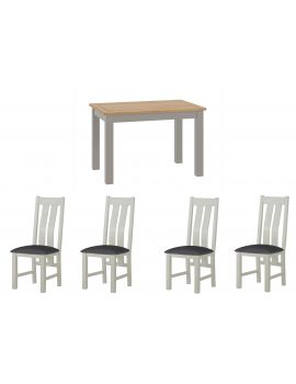 Portland Stone Dining Table & 4 Chairs Set