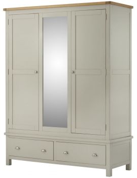 Portland Stone Triple Wardrobe