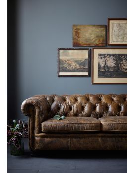 Abraham Junior Leather Small Sofa