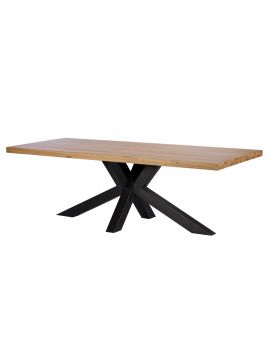 Finsbury Oak 200cm Hoxton Industrial Dining Table