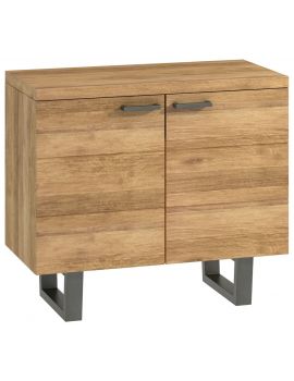 Wentwood Industrial Oak 2 Door Small Sideboard