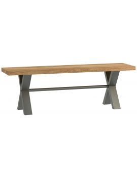 Wentwood Industrial Oak Small Bench