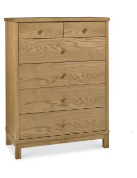 BENTLEY DESIGNS ATLANTA OAK 4+2 DRAWER CHEST