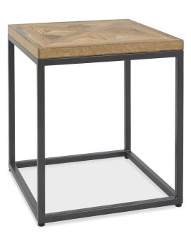 Indus Rustic Oak Lamp Table