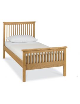 BENTLEY DESIGNS ATLANTA OAK 90CM HIGH FOOTEND BEDSTEAD