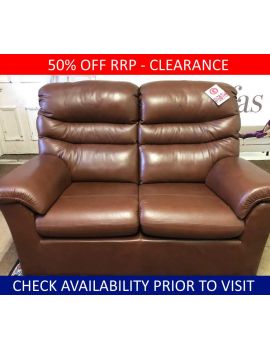 G Plan Clearance Malvern 2 Seater Leather Sofa