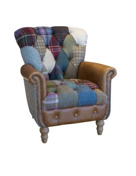 Harl Patchwork Accent Armchair