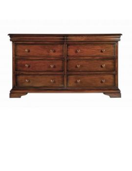 Normandie 8 Drawer Mahogany Wide Chest
