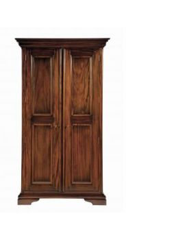 Normandie Double Hanging Mahogany Wardrobe