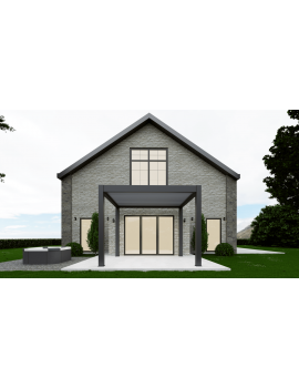 Saturn 3m x 3m Square Aluminium Pergola Extra Height Beams