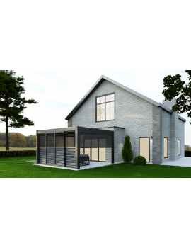 Saturn 4m Open/Close Adjustable Sliding Panel Wall