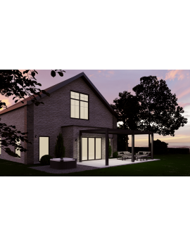 Saturn 6m x 3m Square Aluminium Pergola Extra Height Beams