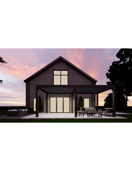 Saturn 8m x 3m Square Aluminium Pergola Extra Height Beams