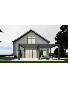 Saturn 6m x 3m Square Aluminium Pergola Extra Height Beams