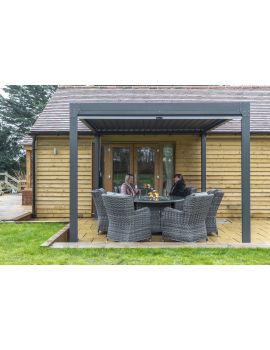 Essential 3m x 3m Aluminium Pergola