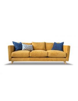 Charlie Standard Back Yellow Sofa