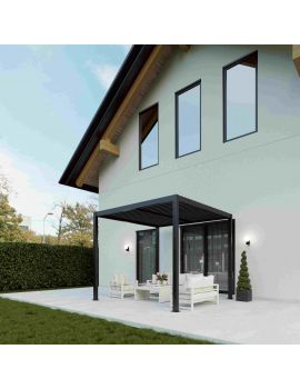 SkyLUX Pergola 4m x 3m Rectangluar Pergola With LED Lighting