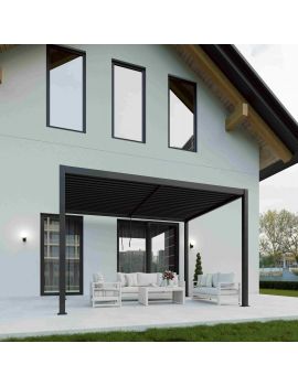 SkyLUX Pergola 3m x 3m Square Pergola With LED Lighting