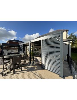 Saturn 6m x 3m 8 Leg Aluminium Pergola Extra Height Beams