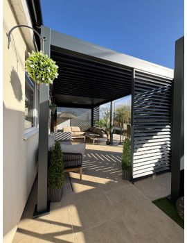 Saturn 6m x 3m 8 Leg Aluminium Pergola Extra Height Beams