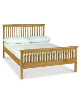 BENTLEY DESIGNS ATLANTA OAK 150CM HIGH FOOTEND BEDSTEAD