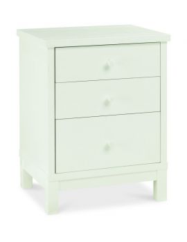 BENTLEY DESIGNS ATLANTA WHITE 3 DRAWER NIGHTSTAND