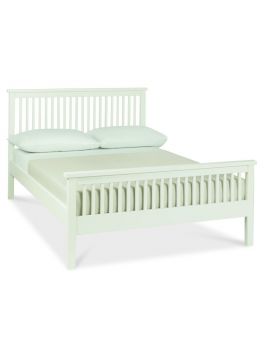 BENTLEY DESIGNS ATLANTA WHITE 150CM HIGH FOOTEND BEDSTEAD