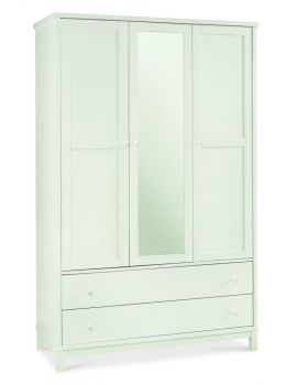 BENTLEY DESIGNS ATLANTA WHITE TRIPLE WARDROBE